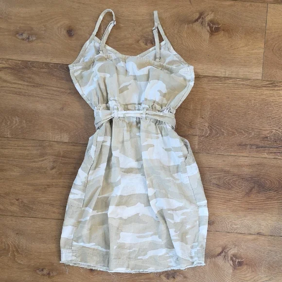 Splendid Beige Camouflage Mini Dress - Picture 2 of 4